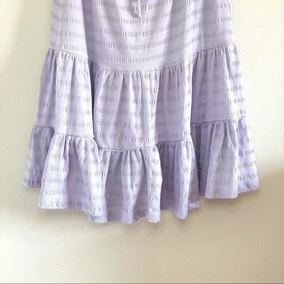 NWT Anthropologie Josephine Lavender Flounced Open Back Mini Dress Medium - Picture 10 of 16